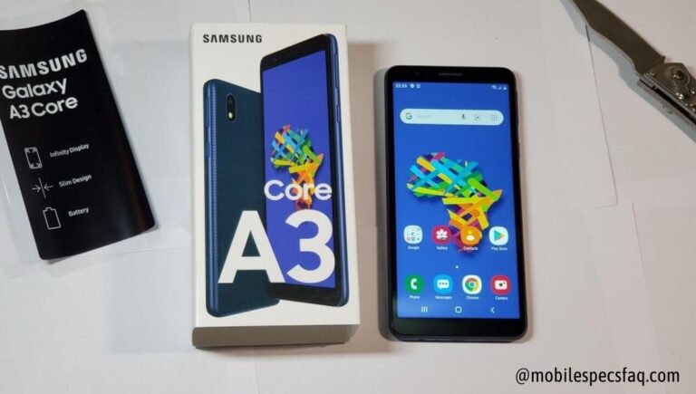 Samsung Galaxy A03 Core Price and Specifications