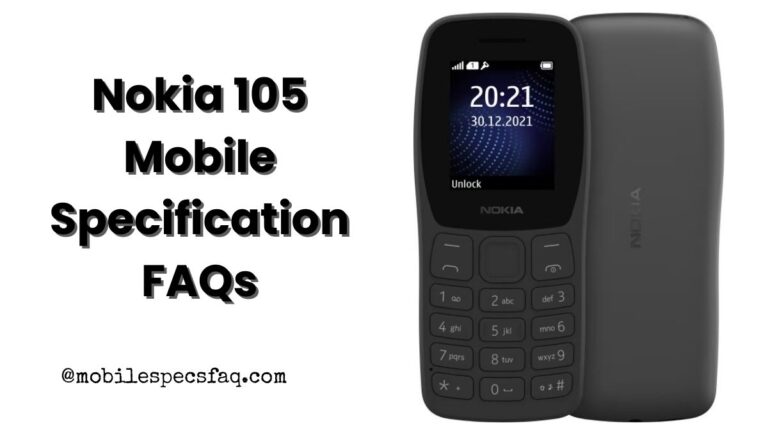 Nokia 105 Plus Mobile Specification FAQs