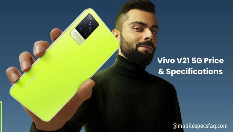 Vivo V21 5G Price and Specifications
